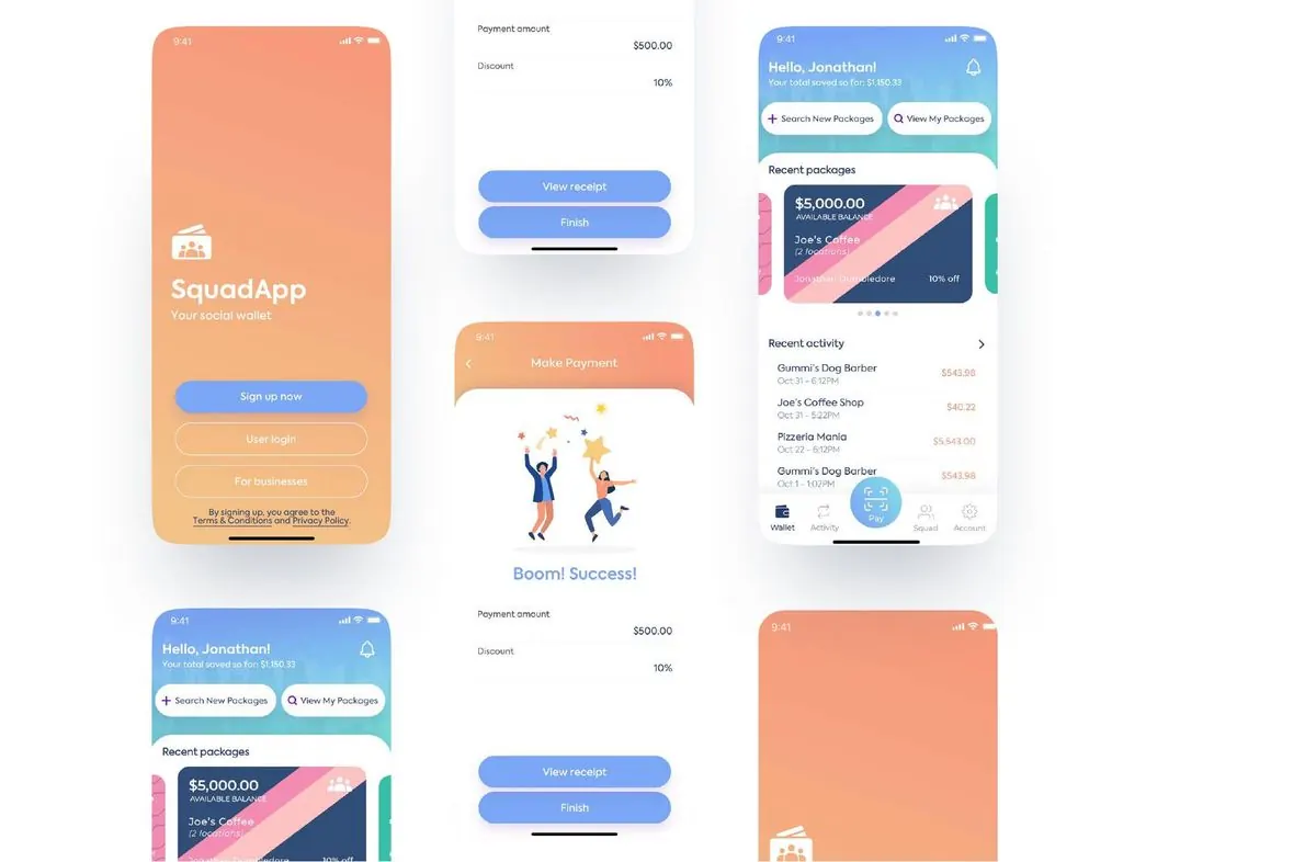 Squad — Payments app